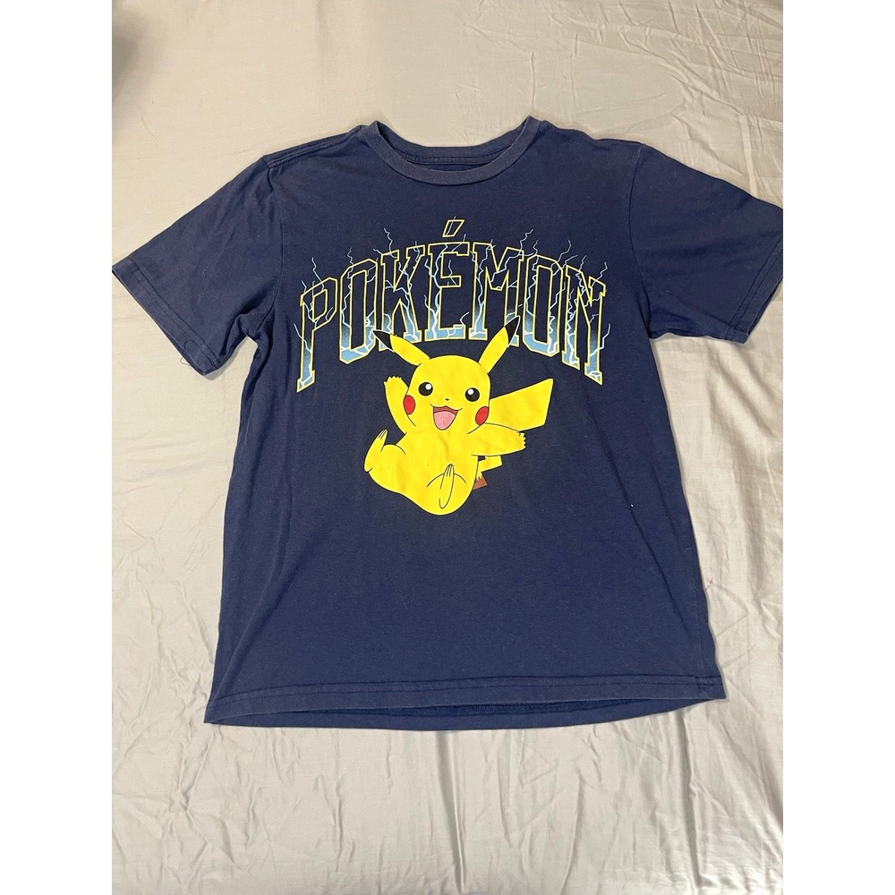 Pokémon Pikachu Boys Blue Graphic Print Short Sleeve Crew Neck T-Shirt 10-11Y